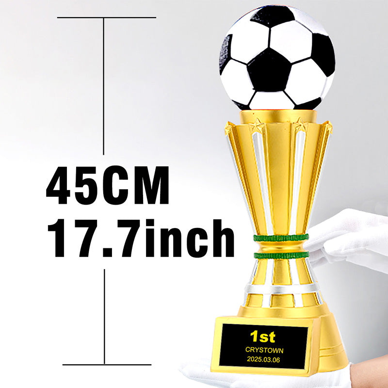 17.7Inch Large Soccer Resin Trophy