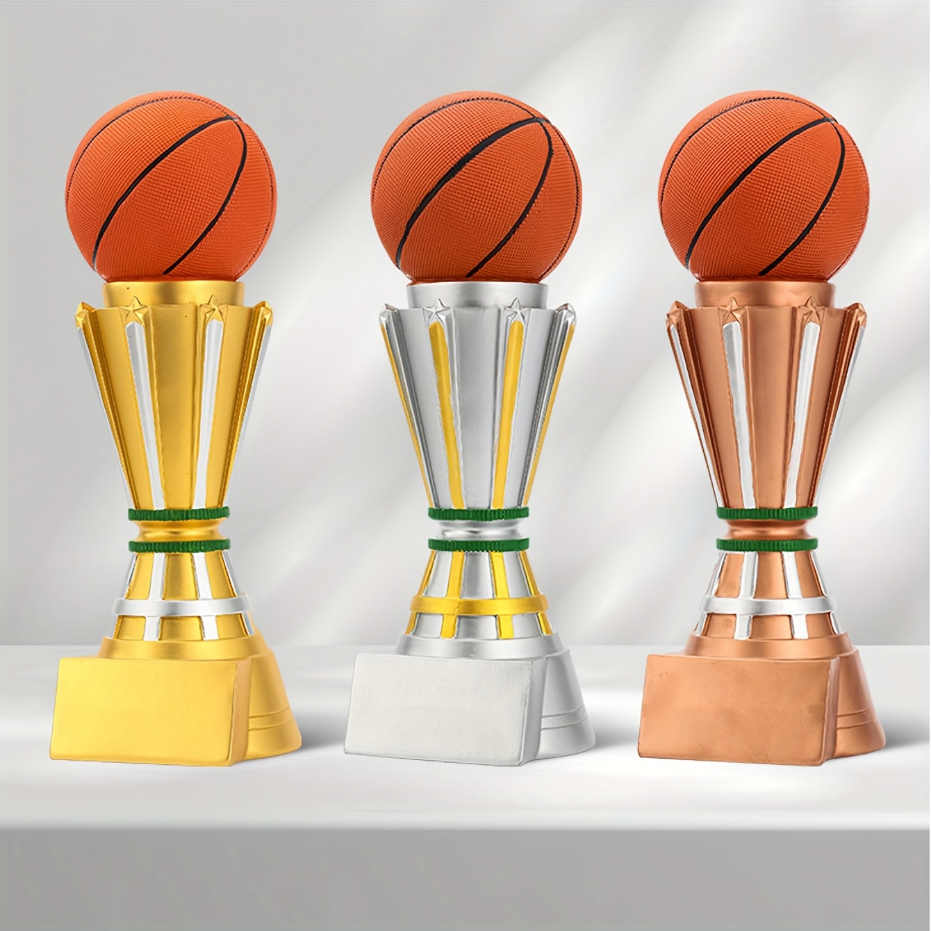 15inch Height Resin Basketball Trophy Creative MVP Champion Rebound King Sports Game Player Competition Awards