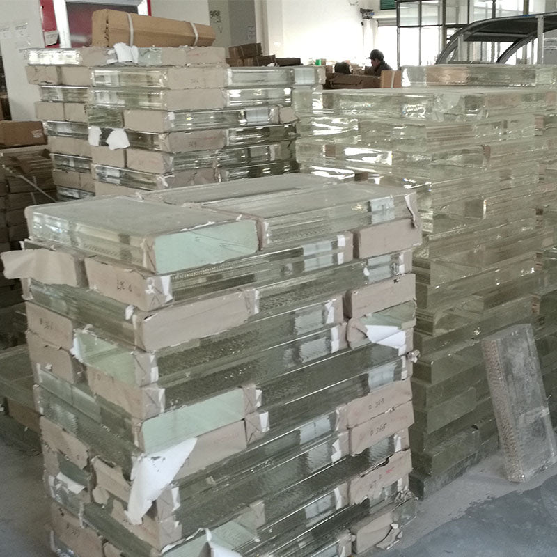 Factory Wholesale, ZhongYi K9 Colour Crystal Glass Raw Mmaterials, Glass Plate, Brick, Cube
