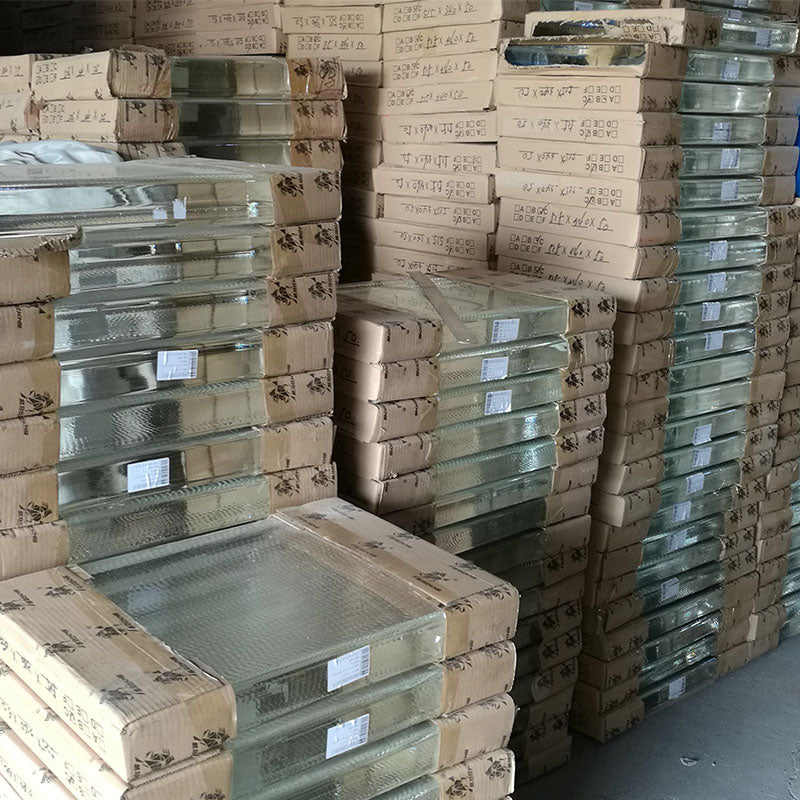 Factory Wholesale, ZhongYi K9 Colour Crystal Glass Raw Mmaterials, Glass Plate, Brick, Cube