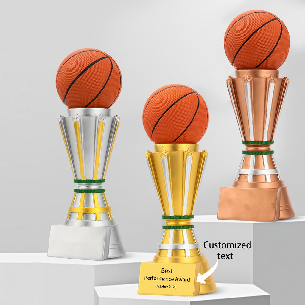 15inch Height Resin Basketball Trophy Creative MVP Champion Rebound King Sports Game Player Competition Awards