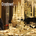 CRYSTOWN 2026 New Luxury Wedding Centerpiece Event Modern Table Decoration 5 Arms Wholesale Candlestick Holder Stand Crystal Candelabra