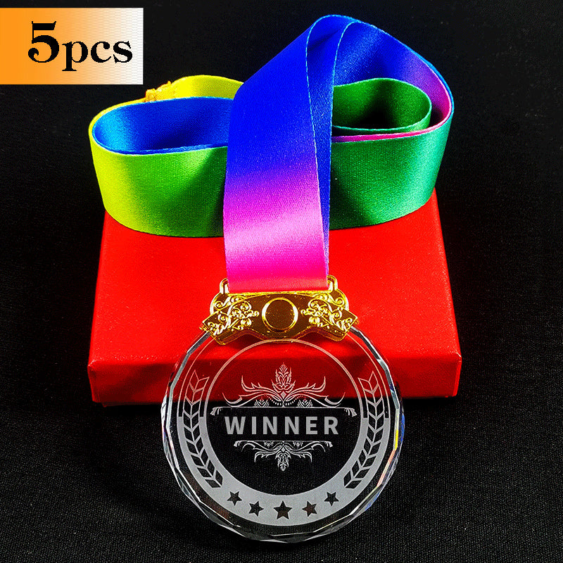 2026 New Style CRYSTOWN Crystal Glass Medals