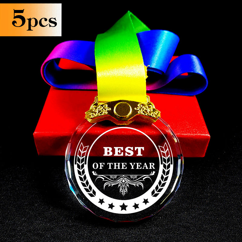2026 New Style CRYSTOWN Crystal Glass Medals