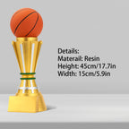 15inch Height Resin Basketball Trophy Creative MVP Champion Rebound King Sports Game Player Competition Awards