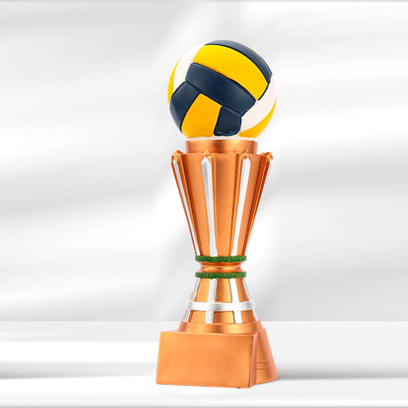 New Large Volleyball High-End Colored Resin Trophy 2026