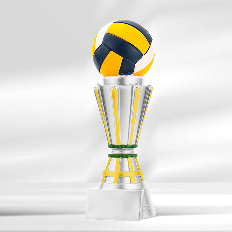 New Large Volleyball High-End Colored Resin Trophy 2026
