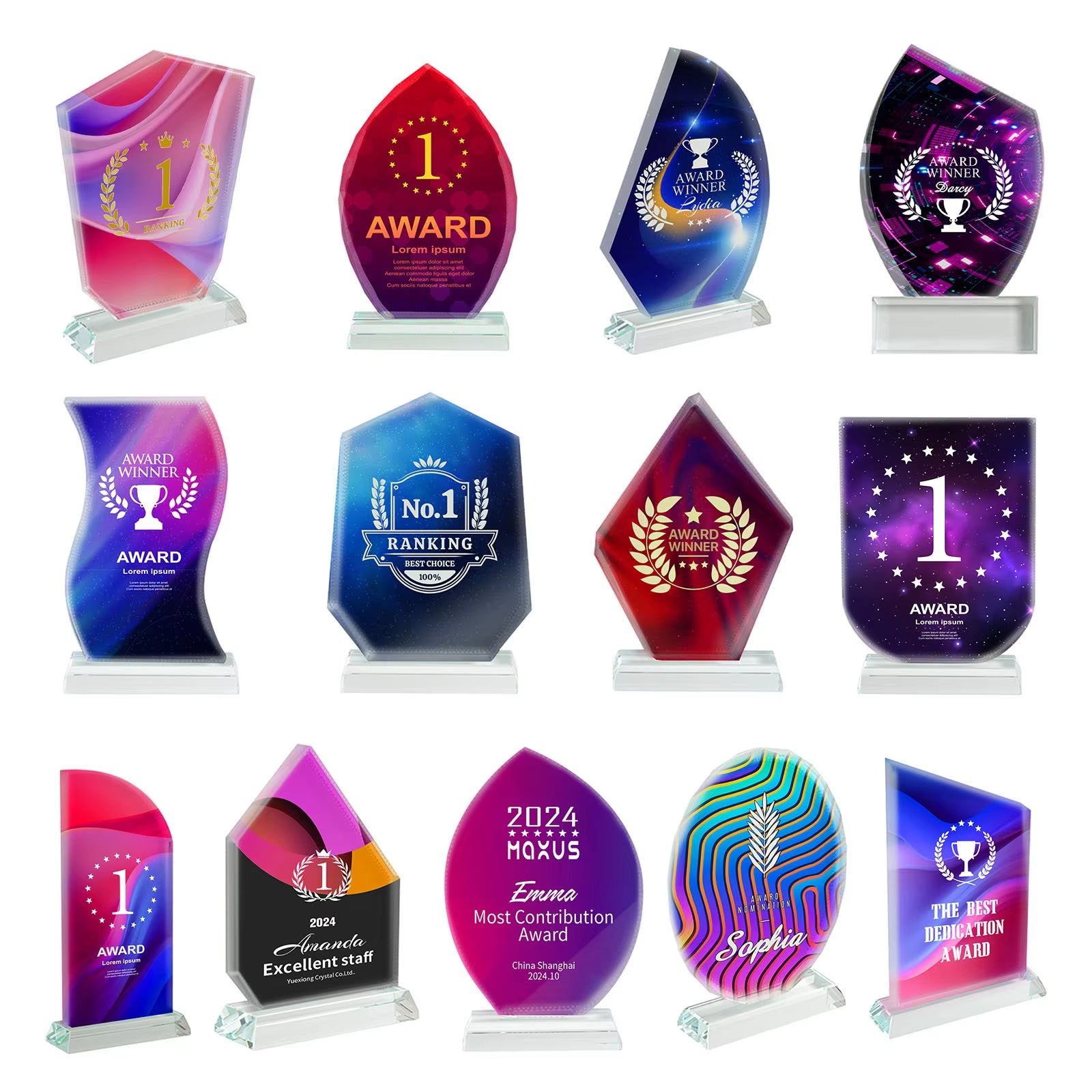 Personalized Crystal Octagonal Single Photo Album CRYSTOWN Photo Frame Deco Gift