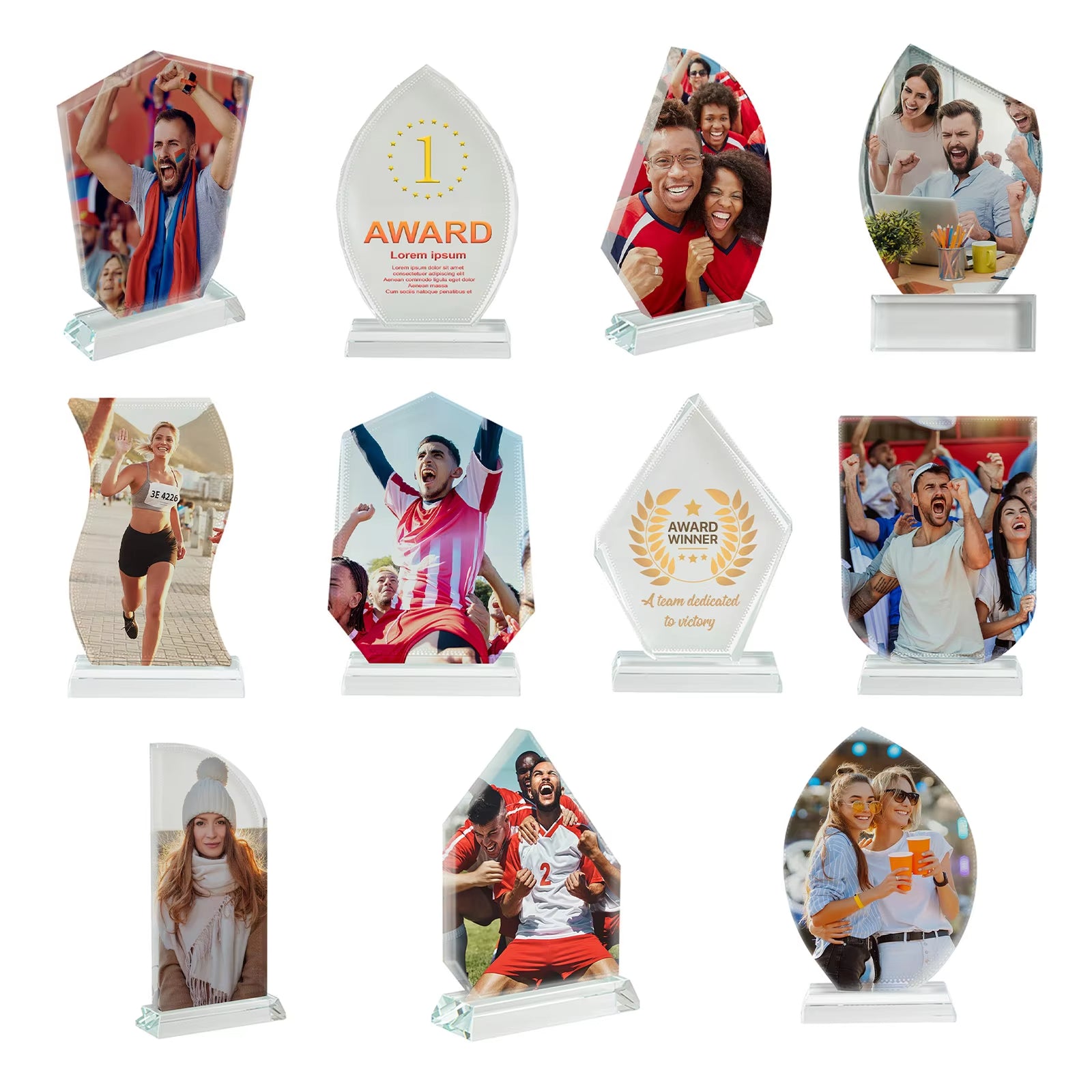 Personalized Crystal Octagonal Single Photo Album CRYSTOWN Photo Frame Deco Gift