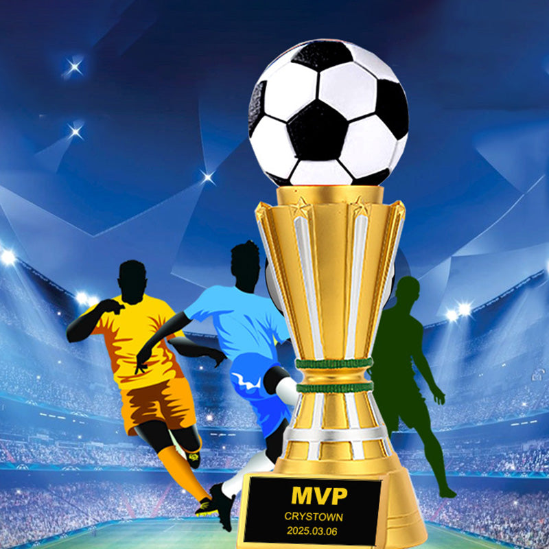 17.7Inch Large Soccer Resin Trophy