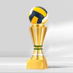 New Large Volleyball High-End Colored Resin Trophy 2026